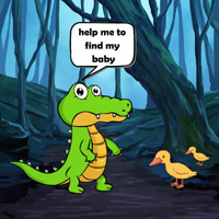 Free online html5 games - Find Crocodile Baby game - Games2rule 