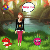 Free online html5 games - Girl Escaped Enchanted Forest game 