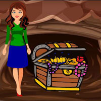 Free online html5 games - Girl Seeking The Treasure game 