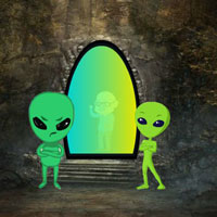 Free online html5 games - Grandpa Trapped Alien Cave game - Games2rule