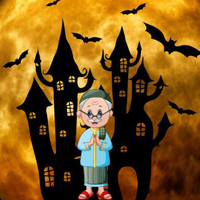 Free online html5 games - Halloween Land Grandpa Escape game - Games2rule