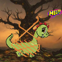 Free online html5 games - Help The Tied Dino game 