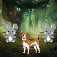 Free online html5 games - Puppy Escape From Bunny Land game 