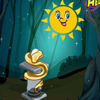 Free online html5 games - Sun Escape From Night Forest game 