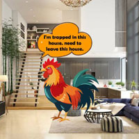 Free online html5 games - Trapped Rooster Escape game 