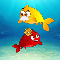 Free online html5 games - Underwater Fish Pair Escape game 