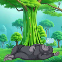 Free online html5 escape games - Wake Up The Black Monkey