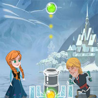 Free online html5 games - Anna And Kristoff Bubble game 