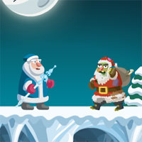 Free online html5 games - Zombie Santas Attack game 