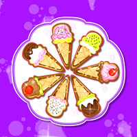 Free online html5 games - Ice Cream Cone Cookies game 
