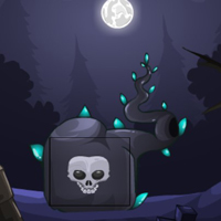 Free online html5 games - G2M Dark Skull forest escape game 