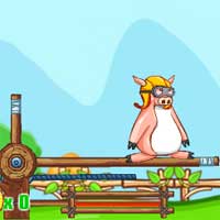 Free online html5 games - Teach Pig Flying game 