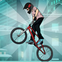 Free online html5 games - Bmx Winter Rooftops game 