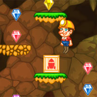 Free online html5 games - Jumping Miner PlatformGames game 