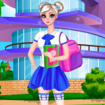 Free online html5 games - Elsa College Dress Up game 