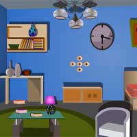 Free online html5 games - Blue Home Escape EscapeGamesToday game 