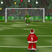 Free online html5 games - Santa Soccer game 