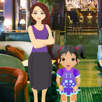 Free online html5 games - Little Girl Restaurant Escape game 