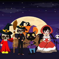 Free online html5 games - Halloween Friends Party 03 HTML5 game 