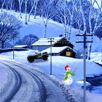 Free online html5 games - EnaGames The Frozen Sleigh-White Rush Street Escap game 