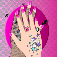 Free online html5 games - Emo Style Manicure game 