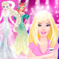 Free online html5 games - Barbies Princess Model Agency game 