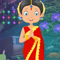 Free online html5 games - G4K Traditional Indian Girl Rescue  game 