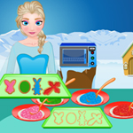 Free online html5 games - Elsa Stained Glass Cookies game 