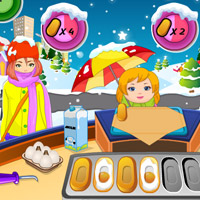 Free online html5 games - Christmas Pancake Shop game 