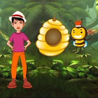 Free online html5 games - Find Honey Bee Nest Treasure game 