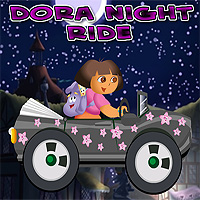 Free online html5 games - Dora Night Ride game 