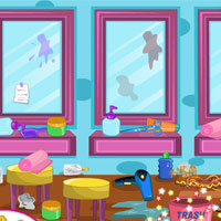 Free online html5 games - Clean Up Hair Salon 3 game 