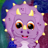 Free online html5 games - Games4King Dino Ugly Creature Escape game 