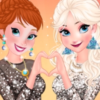 Free online html5 games - Anna And Elsa Girls Night Out game 