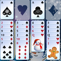 Free online html5 games - Freecell Christmas game 