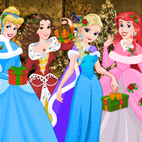 Free online html5 games - Disney Princess Christmas Eve game 
