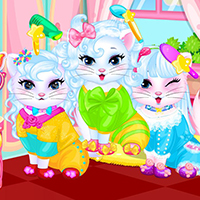 Free online html5 games - Baby kitty hair salon game 