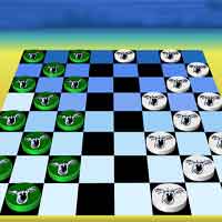 Free online html5 games - Koala Checkers game 