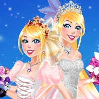 Free online html5 games - Now And Then Barbie Wedding Day game 