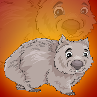 Free online html5 games - G2J Cute Wombat Escape game 