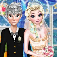 Free online html5 games - Jack And Elsa Perfect Wedding Pose game 