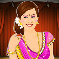 Free online html5 games - Indian Glowing Makeup game 