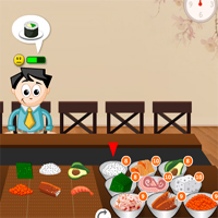 Free online html5 games -  Much Sushi game 