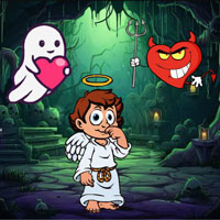 Free online html5 escape games - Wow Angel Heart Devil Land Escape