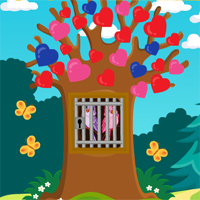 Free online html5 games - Games4Escape Love Birds Rescue game 
