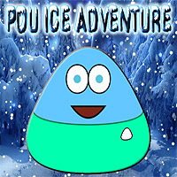 Free online html5 games - Pou Ice Adventure game 