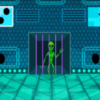 Free online html5 games - G2M Green Alien Escape game 