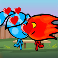 Free online html5 games - Water Girl and Fire Boy Kissing game 