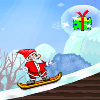 Free online html5 games - Super Santa Skiing game 