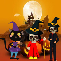 Free online html5 games - Halloween Friends Party 02 HTML5 game 